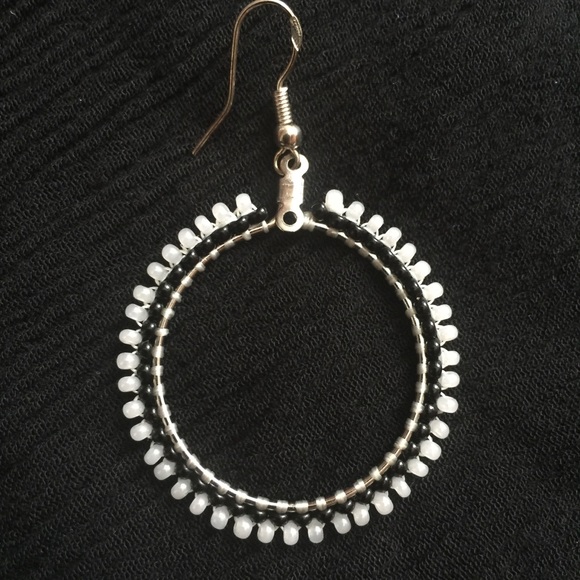 Hand Made Jewelry - Native American Beaded Hoops